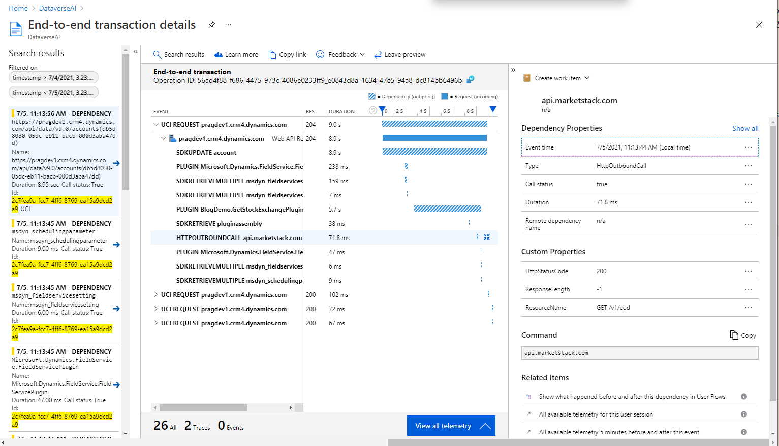 Transaction Search