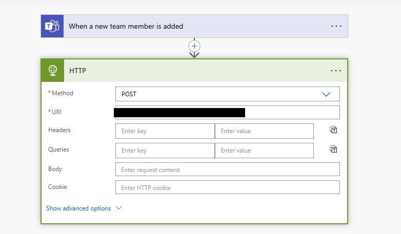 Webhook durch Ereignis triggern