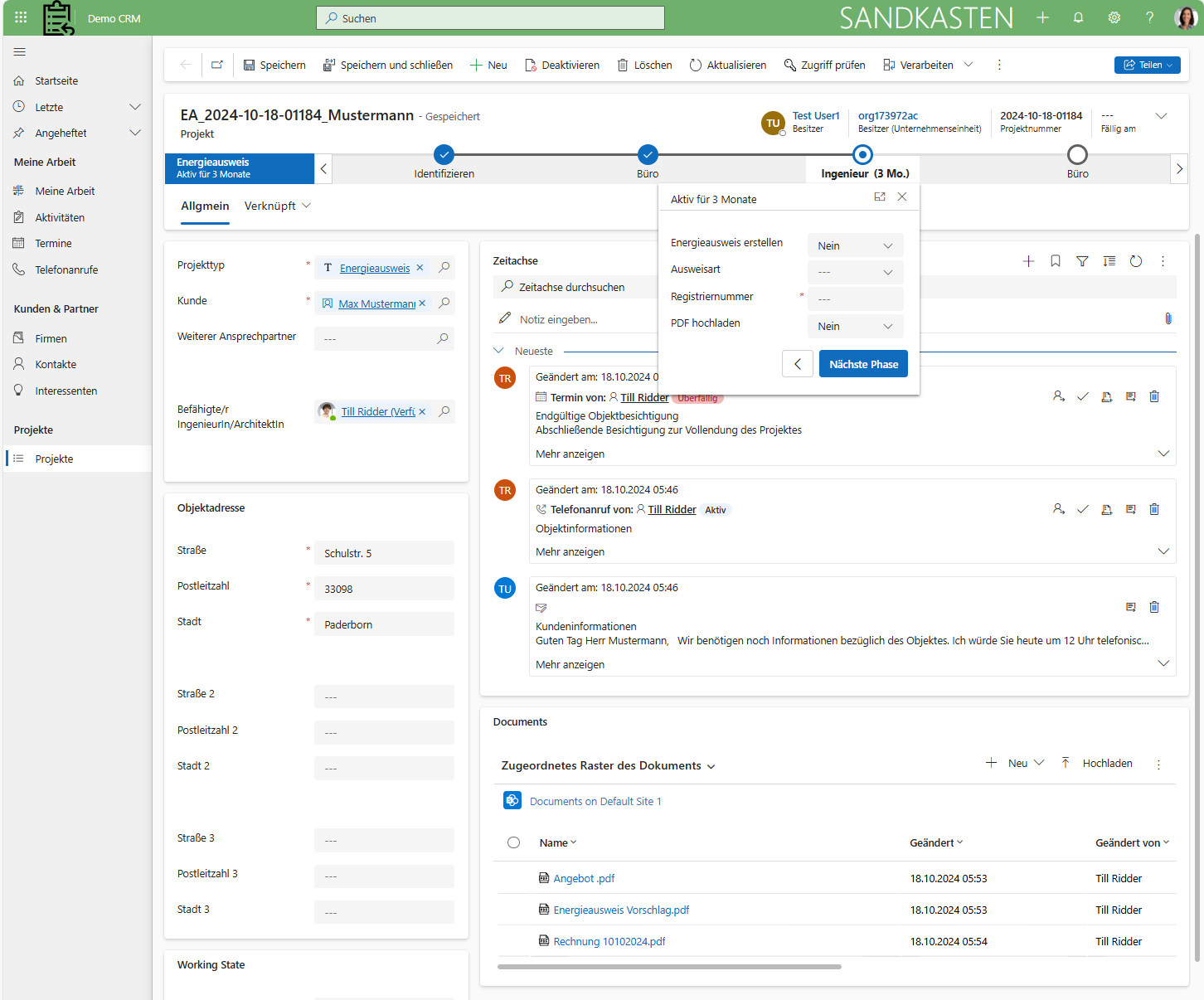 Beispielhafter Workflow Energieberater - Erstellung eines Energieausweises
