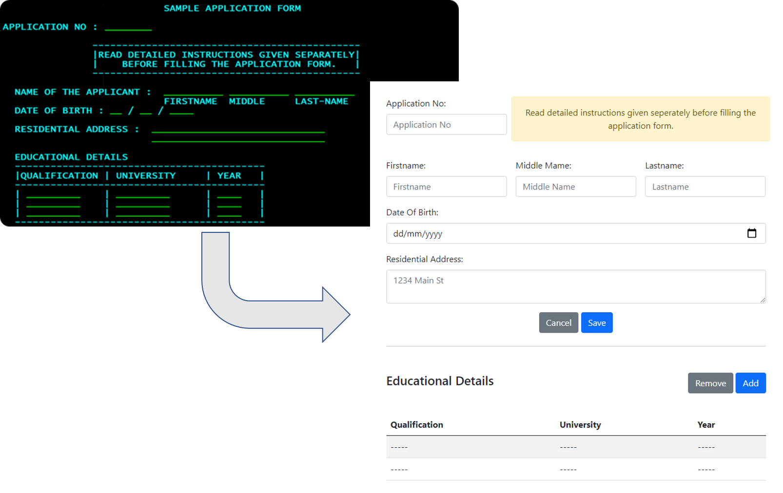 UI-Transformation